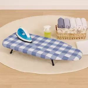 중형 체크무늬 좌식 다리미판 와이셔츠 질판 매트형 접이식 판 다림 이