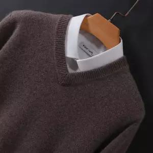 캐시미어 브이넥 니트 남성 티셔츠 풀오버 남자겨울코디