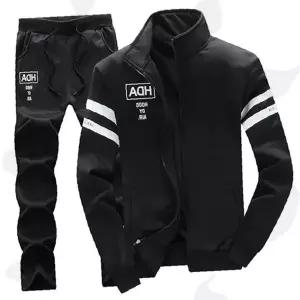 남성 트레이닝복 기모 안감 투톤 배색 운동복 상하의 세트 겨울용 조거팬츠