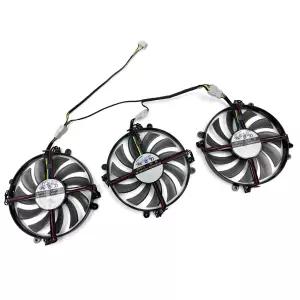 PNY GTX 1070 1080용 GPU 냉각 교체 팬 만리 1070ti 1080 시리즈 4핀 75mm FD7010H12D용 LEDTEK용 (팬3)