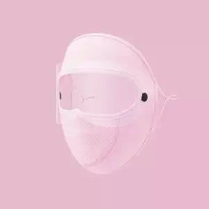 등산얼굴마스크 햇빛 등산 눈보호 탈부착가능 전체마스크 핑크