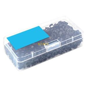 x7ac 40lots 자전거 브레이크 와이어 클램프 시프터 라인 가이드 보안 관리