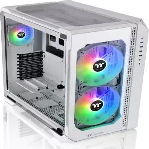 써멀테이크 뷰 51 스노우 마더보드 싱크 ARGB E-ATX 풀 타워 게이밍 컴퓨터 케이스 200mm 5V RGB 팬 2개 +