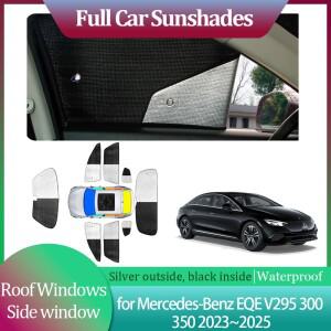 메르세데스-벤츠 호환 EQE V295 용 자동차 차양 300 350 2023 ~ 지붕 창 썬 바이저 앞 유리 커튼 커튼 루프