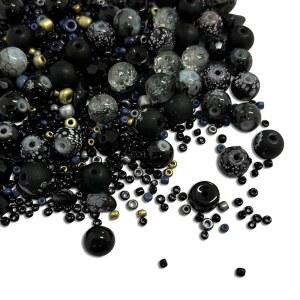 600PCS 크리스탈 유리 비즈 스페이서 비즈, 팔찌 보석 제작용 8mm 옵시디언 면이 있는 론델 DIY 공예 목걸이 휴대폰 참 블랙