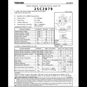호환 기존 TOSHIBA 2SC2879 RF 트랜지스터 전력 증폭기 라디오 키트 250W 30mhz SSB 선형 NPN MOSFET 모듈