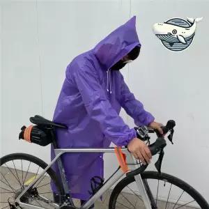 [하프클럽/]비 오는 날 야외활동 방수 레인코트 퍼플