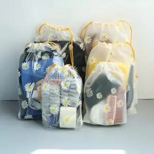 데이지 투명 선물포장용 포장 과자담기 답례품 지퍼백 간식가방 비닐백