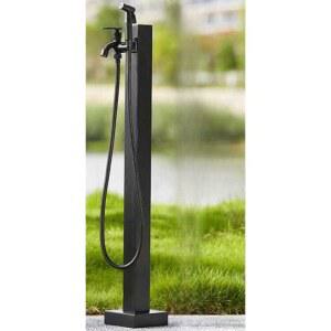 야외 정원 부동전 가든 없음 당 숏트 캠핑장 블랙짧은모델 메탈 수도관 60mm 나무걸이