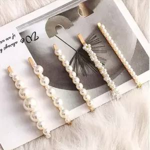 고품질 헤어 헤어핀 일자 예쁜 대형 진주 일자핀 머리핀 묶음 (WFKB6GY)