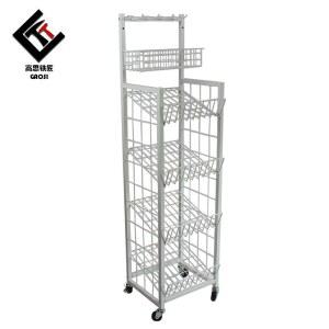 우산진열대 단우산 대 랜덤 걸이 화이트 입간판우산꽂이 진열장 업소용 양산 보관대 매대