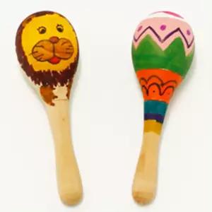 유치원 초미니 원목 마라카스 악기만들기2P 색칠하기 심심풀이