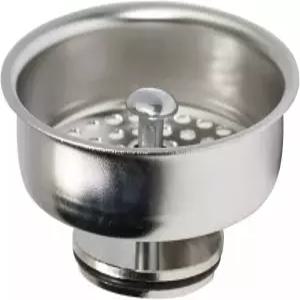 qdyzpp 스타일 주방 싱크대 스트레이너 3.5인치 스테인리스 스틸 바구니 배수 스토퍼