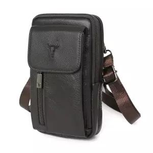 블루마운트 218-4B 소가죽 미니 크로스백 핸드폰가방 GNf2+3wRM