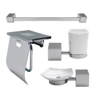 휴지걸이 비누대.컵대 수건걸이 화장실소품 옷걸이 SW750 욕실 악세사리 4품세트