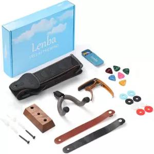 기타 액세서리 키트 - 벽걸이 걸이 스트랩 잠금 장치 헤드스톡 어댑터 픽 앤 카포 초보자와 프로에게