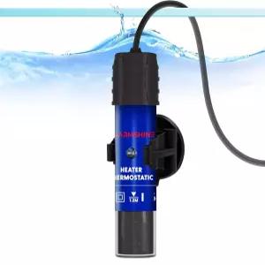 참샤인 15W 베타 어항 소형 히터 미니 수족관 잠수식 일정 온도 히터(온도계 스트립 포함) 78 °F 1