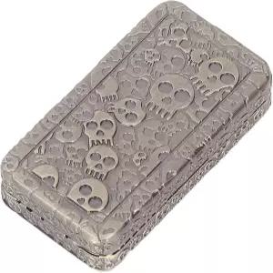 롤러 남성용 장난감 ADHD 자폐증 불안 스트레스 마그네틱 피젯 포커 푸시 슬라이더 메탈 해골 패턴 및 박스