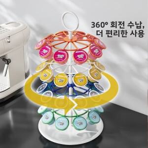 대용량 주방 커피 캡슐 보관함 정리함 차 물방 데스크탑 바 랙 디스플레이 선반 철재 정리함