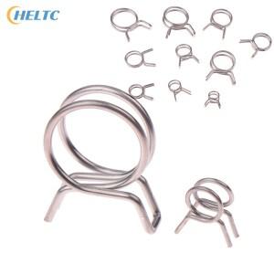 10Pcs 5MM-14MM 호스 클램프 스테인레스 스틸 튜브 스프링 클립 연료 라인 보트 바이크 오토바이 용 씰링