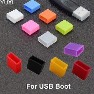 [호환품]YUXI 10Pc USB 남성 먼지 커버 실리콘 방진 플러그 스토퍼 캡 보호대 뚜껑 소비자 데이터 라인 케
