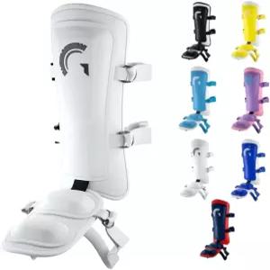 가디언 야구 레그가드 - 레지온 (12세 이상) 발목 정강이 및 발에 대한 최대 충격 보호 조절 가능한 맞춤형