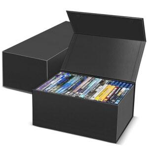 스틸북 보관 영화 기획자 홀더 비디오 게임 보관 케이스를 위한 CollectHall 2 팩 DVD 보관함