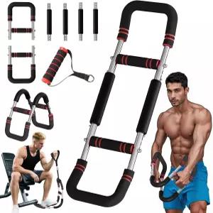 트위스터 팔 트레이너 조절 가능한 가슴 운동 기구 40-130파운드 스프링 4개가 장착된 남성용 클립 근육용