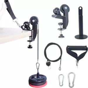 팔씨름 트레이닝 풀리 시스템 프로페셔널 팔뚝 운동 테이블 장비 로프 핸들이 있는 손목 케이블 기계