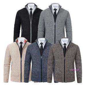 남성 컬러 믹스 집업 정장 가디건 니트 맨즈vwx729