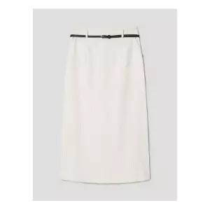 에잇세컨즈 벨티드 코듀로이 롱 스커트 아이보리 854404