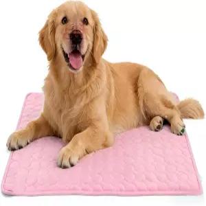 개와 고양이를 위한 테라킨 쿨링 매트 27.6인치 x 21.7인치 얼음 실크 원단이 있는 부드러운 반려동물 패드