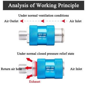 HSV-06/08 공압 수동 슬라이드 밸브 HSV-10 유량 제어 스위치 G1/8 1/4 3/8 1/2