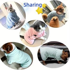 반려동물 냉각 흡수성 목욕 수건 개 가운 청소호환  고양이에 호환 애완 동물 세척 1pc