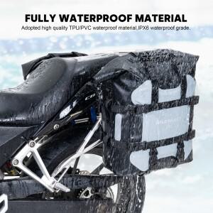 WILD HEART 바이크 오토바이 사이드 백 스테인레스 스틸 서스펜션 방수 가방 새들백 25L Pianner Bag 내마