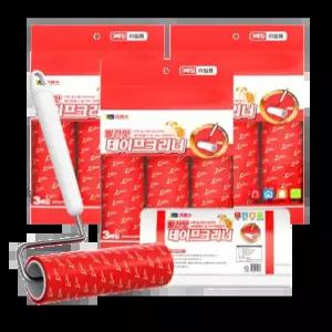 리벤스 빨간맛 테이프크리너 12종 세트 펫용 사선컷팅 돌돌이 본품 리필