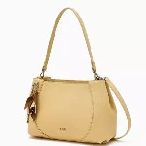 [닥스]옐로우 소가죽 플라워 참장식 숄더백 M DCBA6E562Y2_s