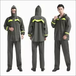 남성 비옷 작업복 상하의 방수 우의 라이더 레인코트 (WFKBA1Q)