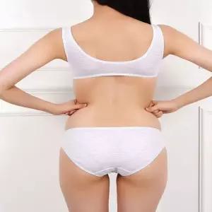 [하프클럽/]주니어 스포츠브라 스트라이프 디자인 1단계 브라탑 편안한 착