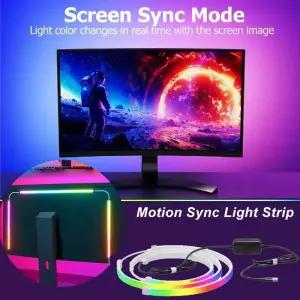 LED등 조명 LED 라이트 스트립 컴퓨터 화면 모니터 앰비라이트 RGB 게임룸용 PC 백라이트 픽업