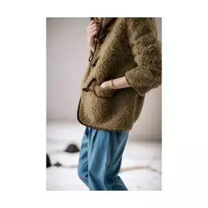 여자 캐주얼 야구 점퍼 코트 가을겨울 스웨이드 후드 SPO마켓4