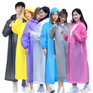 레인보우 EVA 우비 남여공용 비옷 우의 레인코트 15 판초우의 여성우비