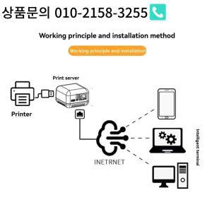 1PCS NP330 네트워크 USB 2.0 인쇄 서버 미니 프린터 안드로이드 전화 용 100Mbps RJ45
