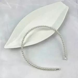 [콩심팥심]슬림 진주 헤어밴드 웨딩 머리 머리띠 러블리 원피스