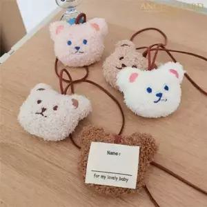 [콩심팥심]민메이커 이름표 분실방지 캐릭터 러기지택 열쇠고리