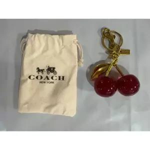 미국 코치 레드 체리 사과 가방 참 키체인 레진 금속 황동 파우치 장식 187917803306