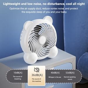 데스크탑 팬 사무실 홈 무소음 2단 속도 조절 전기 USB 기숙사 캠핑 야외 휴대용 소형