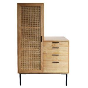 침실 단단한 나무 고무나무 깔판 벨벳 침대 조각 조립식계단 현대적인 침대옆 등나무