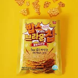 밥스 브라운칩 블루치즈맛 30g x 10봉