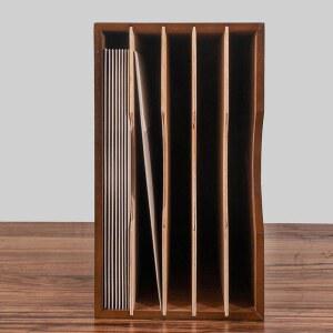 LP 레코드판 수납 정리 LP보관함 엘피판 대나무 장식장 플레이어 소형 철제 보관함 낮은